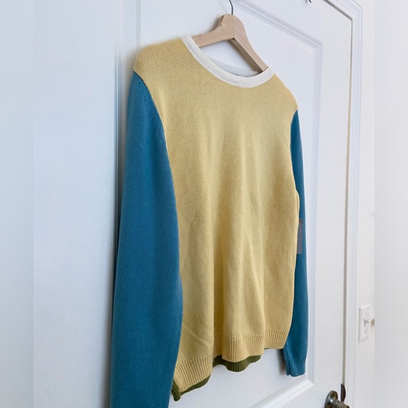 NWT Kate Hill, color block, crew neck sweater - Picture 2 of 6